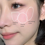 Timage Three Color Blusher Palette #02 Shy Peach Blossom