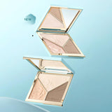 Timage 3-Color Contour Palette Highlighter Shadow #A01 Soft Sun Shadow