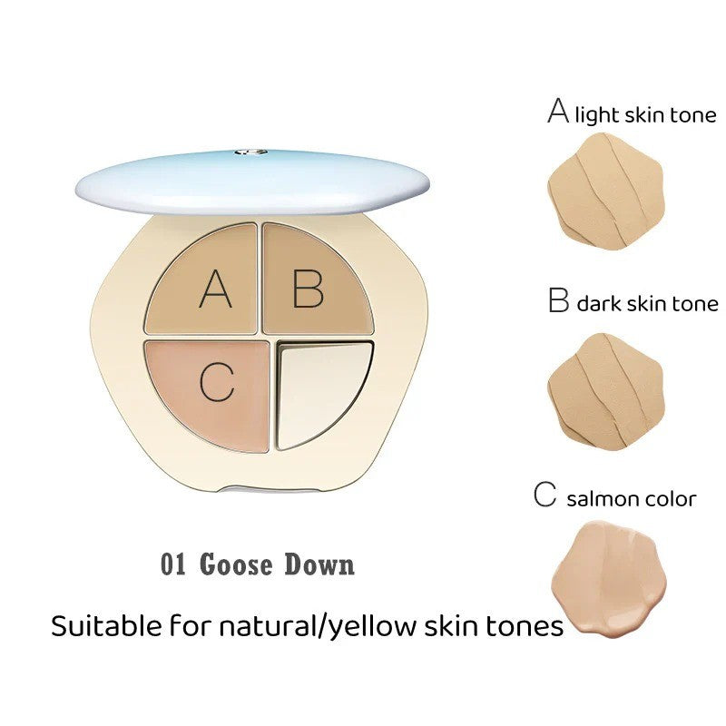 Timage Tri-Color Flawless Correcting Concealer Palette #01 Goose Down