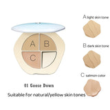 Timage Tri-Color Flawless Correcting Concealer Palette #01 Goose Down