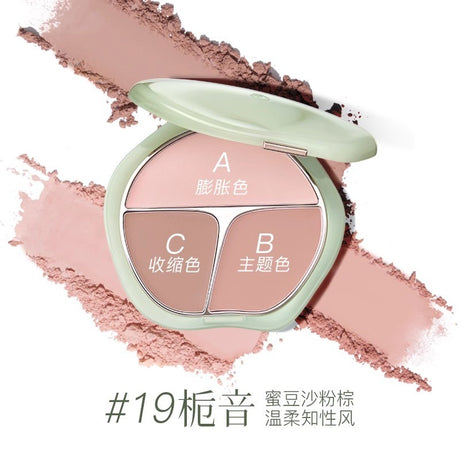 Timage彩棠争青流玉三色腮红盘#19栀音 13g
