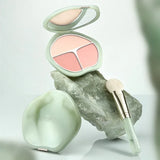 Timage Green Jade Tri-Color Matte Blush Palette #06 Playful Lychee 13g