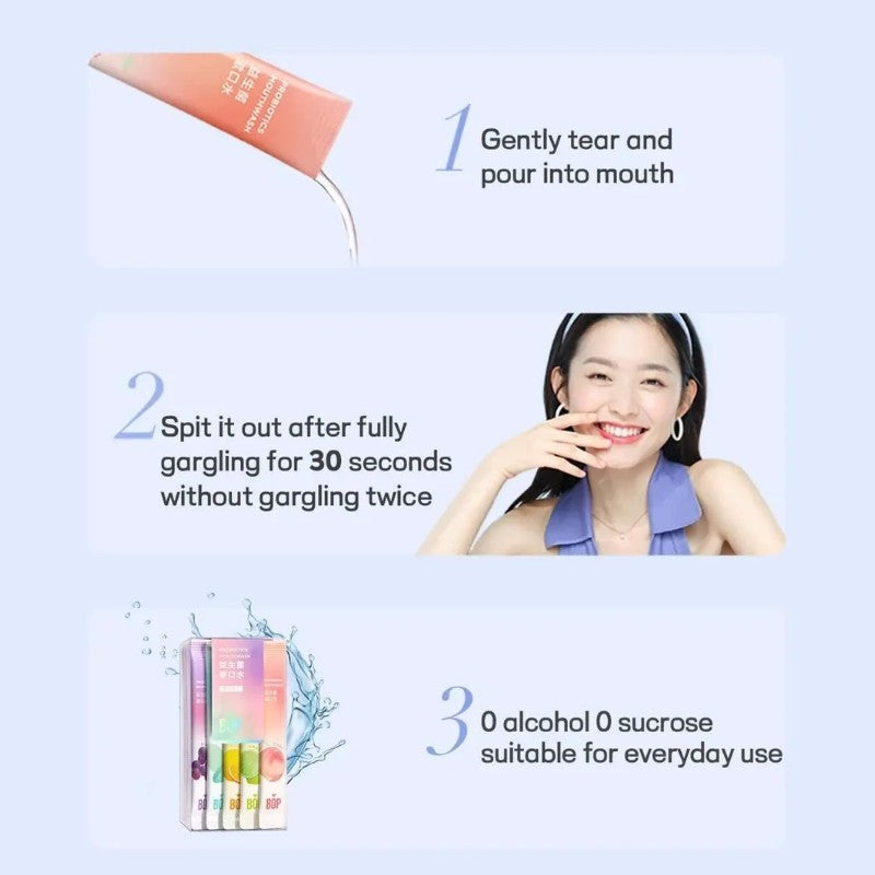 BOP波普专研益生菌漱口水活力冰橙 20条
