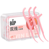 BOP Double Line Floss Super Fine White Peach 50pcs