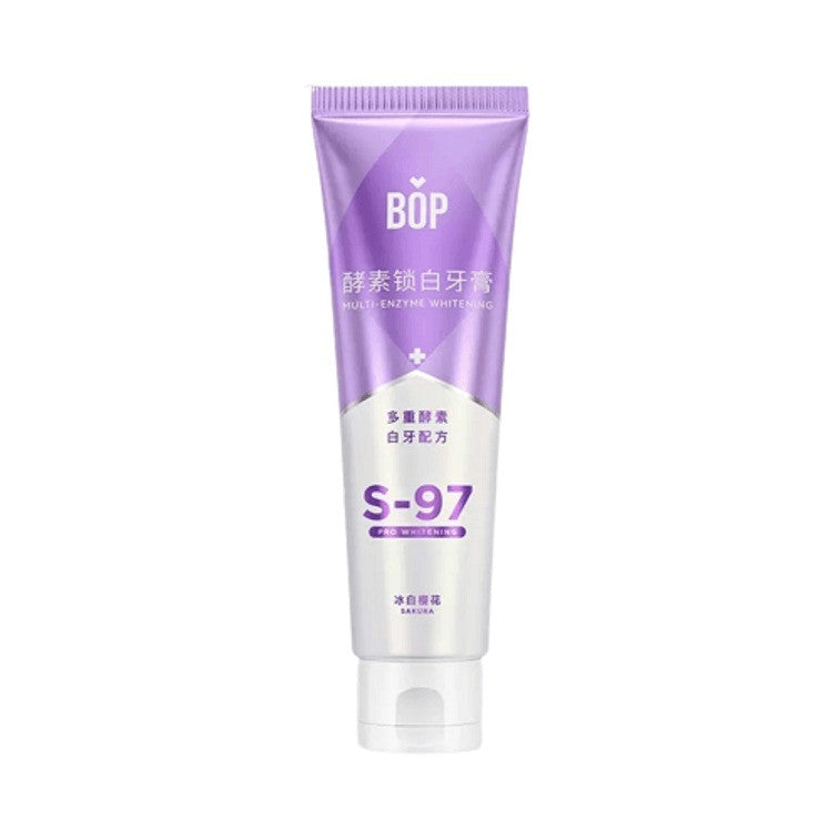 BOP Enzyme Lock White Toothpaste Ice White Cherry Blossom 100g