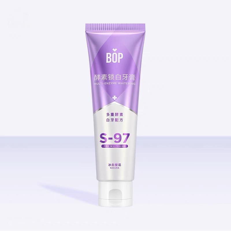 BOP Enzyme Lock White Toothpaste Ice White Cherry Blossom 100g