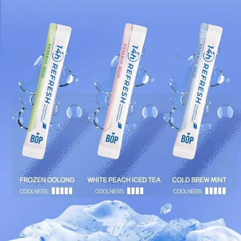 BOP波普专研茶爽清新漱口水混合茶味 15条