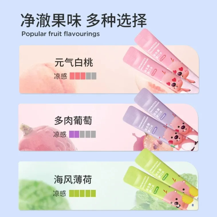 BOP Probiotic Strip Mouthwash Fresh Breath Sea Breeze Mint 12pcs