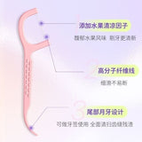 BOP Loopy Flosser Fruity Fresh Dental Floss Peach 50pcs