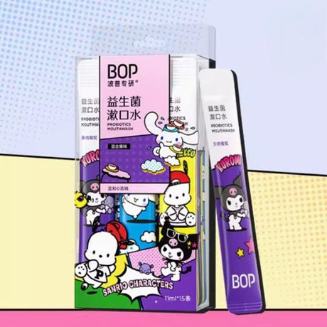 BOP波普专研益生菌漱口水三丽鸥联名版混合果味 15条
