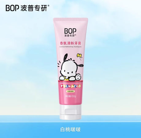 BOP波普专研香氛清新牙膏清洁净白帕恰狗白桃啵啵 100g