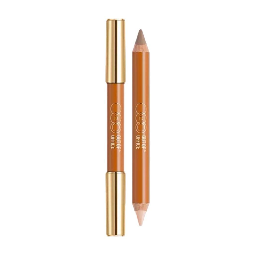 Out Of Office Double-ended Highlighting Contouring 2 In 1 Concealer Pencil #01 Bright Skin Tone Cement Gray