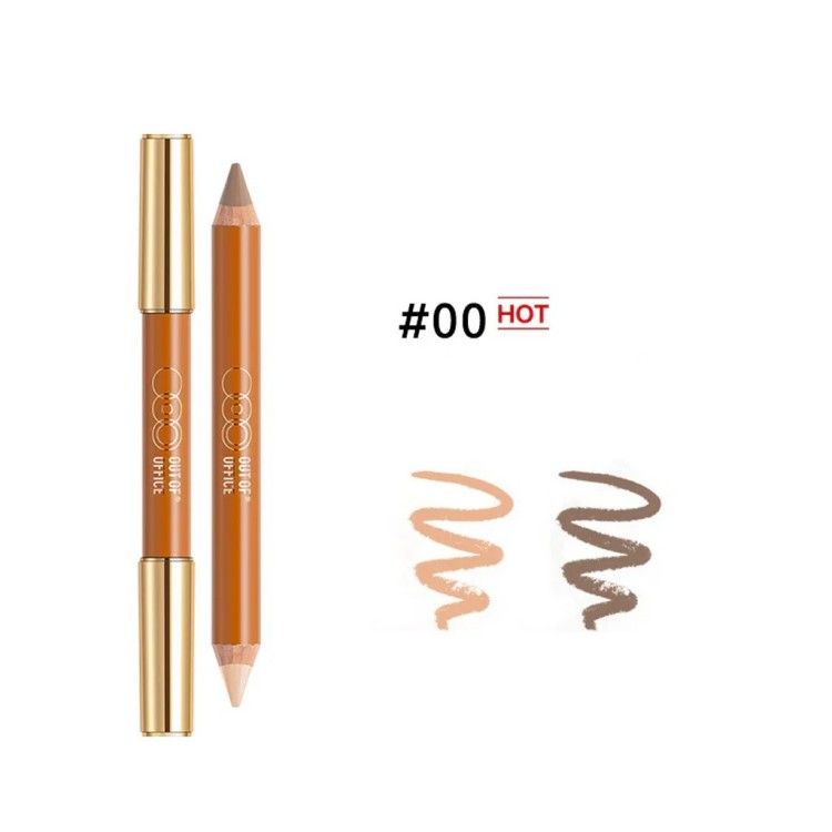 Out Of Office Contour & Highlight Duo Pencil #00 Natural & Cement Gray