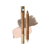 Out Of Office Dual-Ended Highlighter & Contour Stick Pro #001 Bright White + Cement Gray