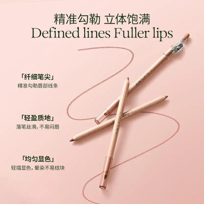 Out of Office Sculpting Lip Liner Duo Pencil #Y01 Nude Apricot Brown