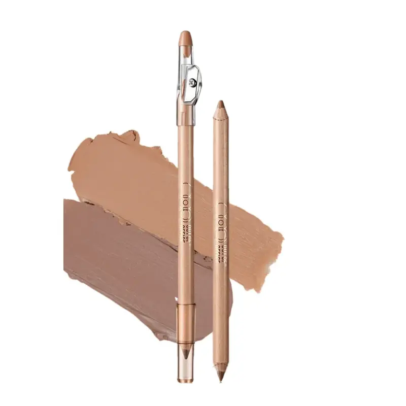 Out of Office Sculpting Lip Liner Duo Pencil #Y01 Nude Apricot Brown