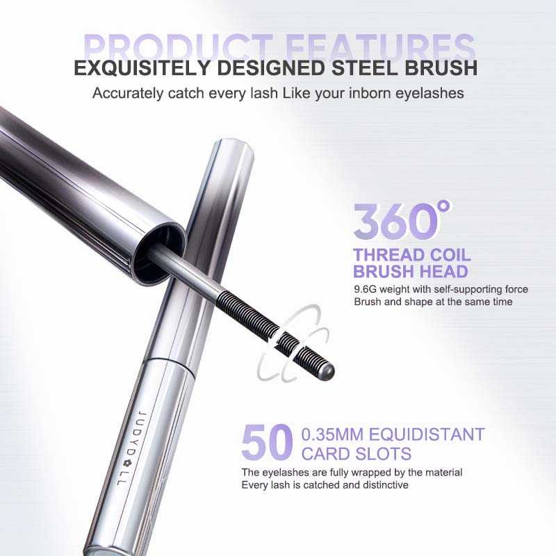 Judydoll 3D Curling Eyelash Iron Mascara #01 Black