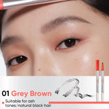 Judydoll橘朵双头三叉水眉笔+眉毛雨衣笔#01灰棕色