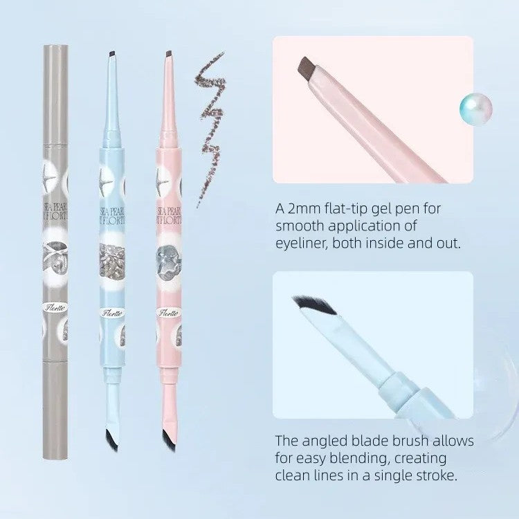 Flortte Glass Sea Eyeliner Gel Pen #01 Black