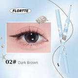 Flortte Glass Sea Double Effect Gel Eyeliner #02 Dark Brown