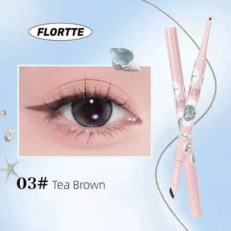 Flortte花洛莉亚玻璃海系列双头眼线胶笔#03有点茶