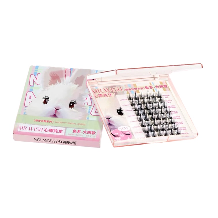 Mr. Wish Three-Step Eyelash Rabbit Big Eyes 10-12mm