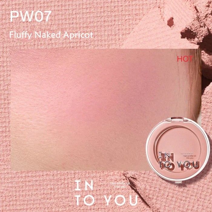 INTO YOU Fluffy Pillow Single Blusher #PW07 FLUFFY NAKED APRICOT