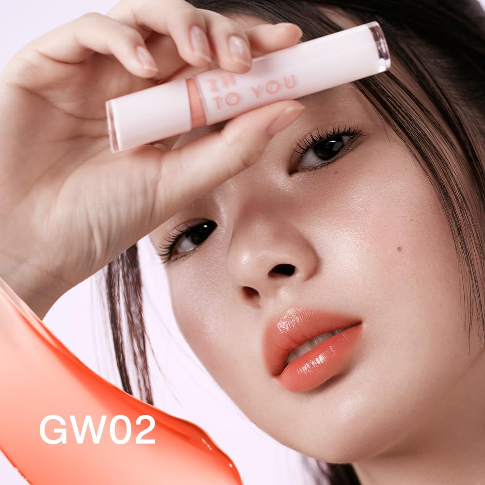 INTO YOU心慕与你镜光水润唇釉#GW02水桶橘
