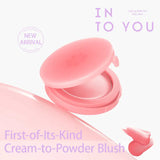 INTO YOU Cream Puff Blush #CP04 Sweet Pink
