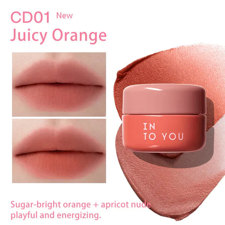 Into You心慕与你碰色双拼唇泥#CD01多阳橙
