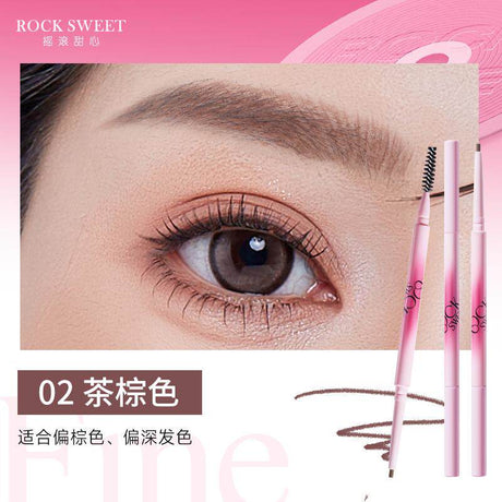 Rock Sweet Very Fine And Smooth Drawing Eyebrow Pencil #02 Tea Brown