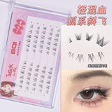 BQI False Lower Eyelashes Fox Style Little Crescent 36 Clusters