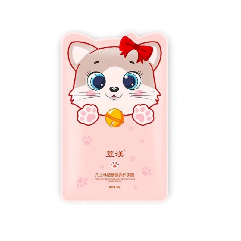 Doumei Vaseline Nicotinamide Hand Mask VNO Serie Cat Paw 40g