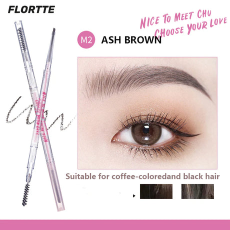 Flortte Sculpting Eyebrow Pencil #M2 Ash Brown