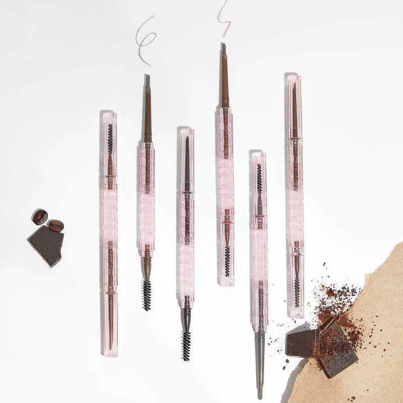 Flortte Solid Small Machete Eyebrow Pencil #02 Cinnamon Warm Brown