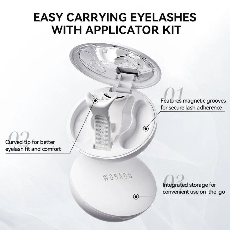 Wosado Soft Magnetic Eyelashes Silky Black 2.0