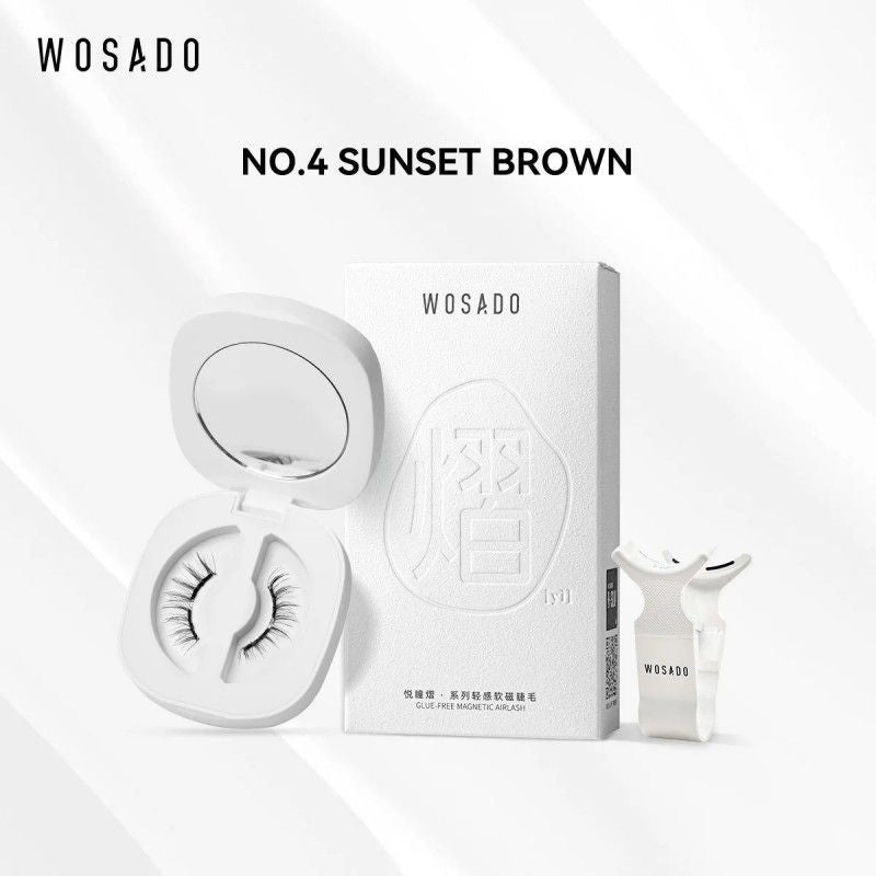 Wosado Magnetic Eyelashes Kit Sunset Brown