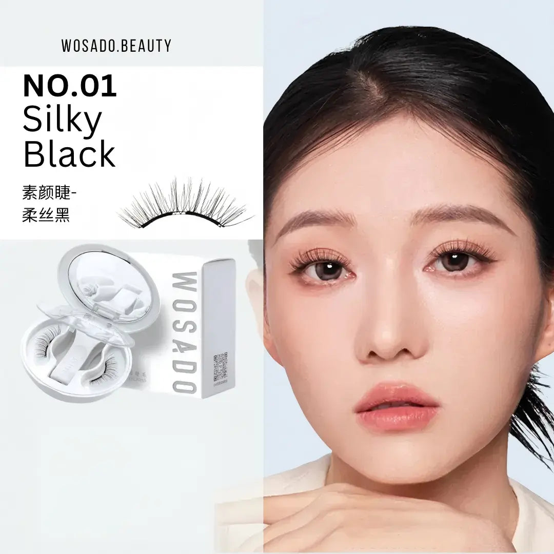 Wosado Soft Magnetic Eyelashes Silky Black