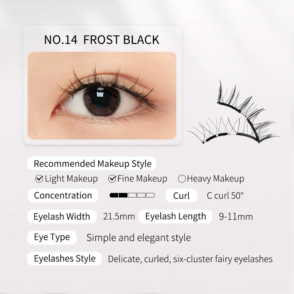 Wosado Soft Magnetic Eyelashes Frost Black
