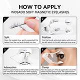 Wosado Soft Magnetic Eyelashes Frost Black