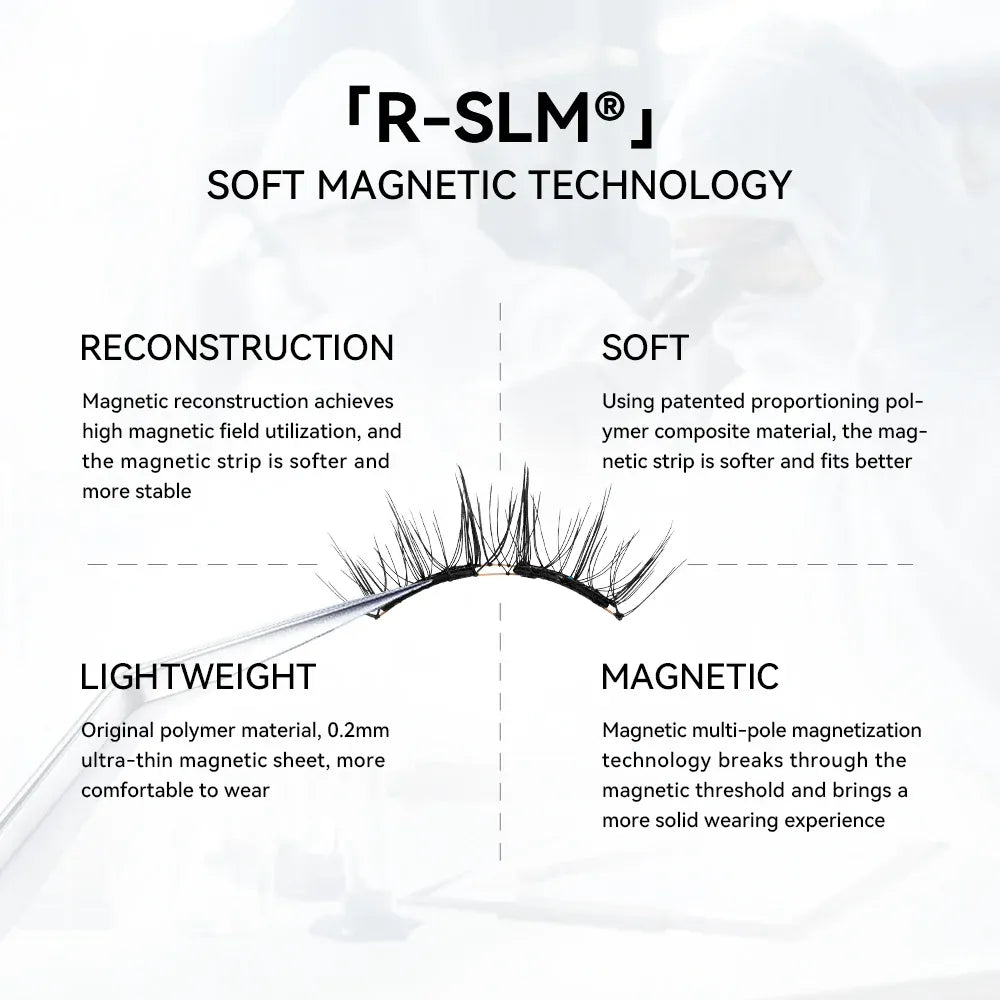 Wosado Soft Magnetic Eyelashes Frost Black