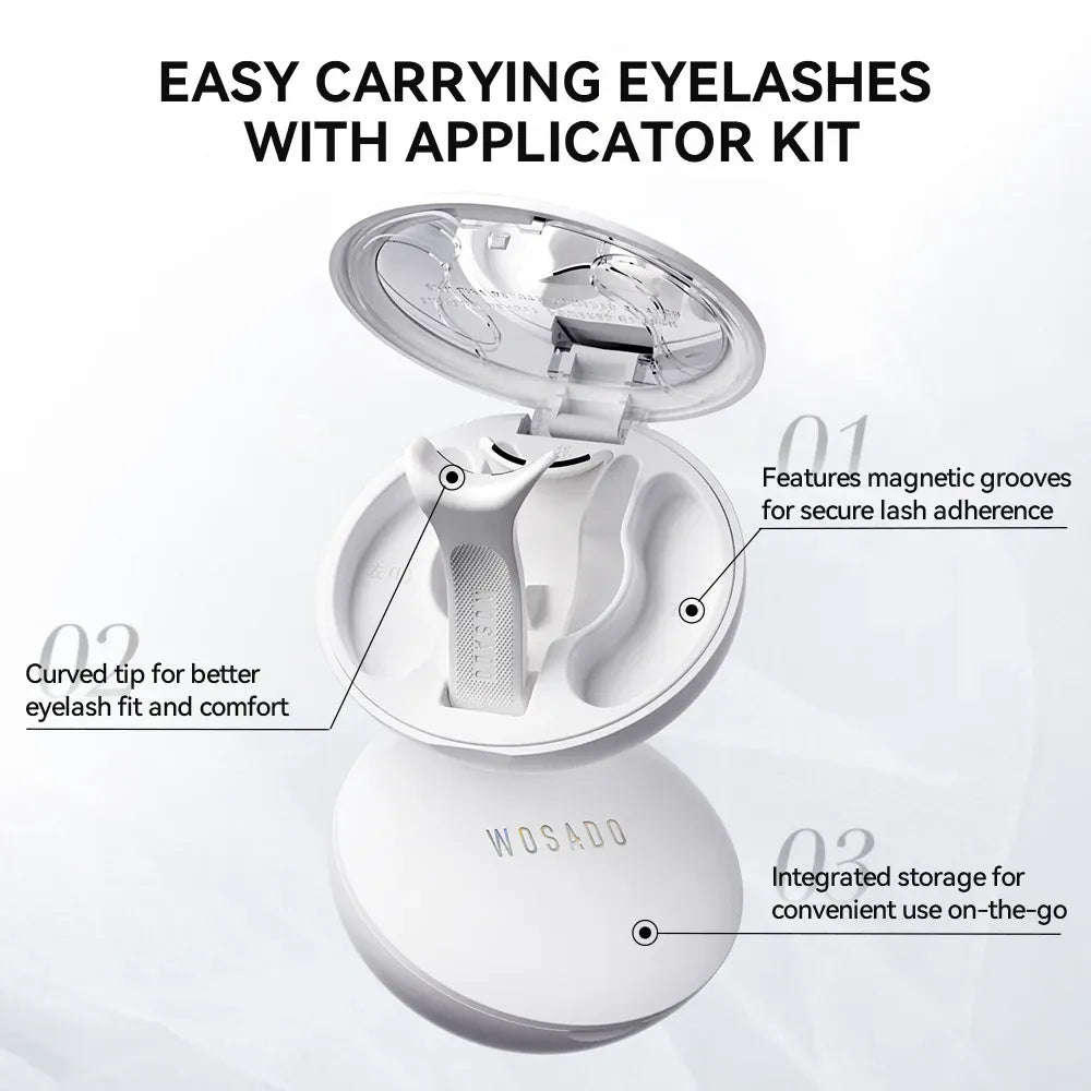 Wosado Soft Magnetic Eyelashes Frost Black