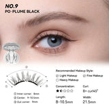 Wosado Soft Magnetic Eyelashes Plume Black