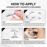 Wosado Soft Magnetic Eyelashes Chiffon Black