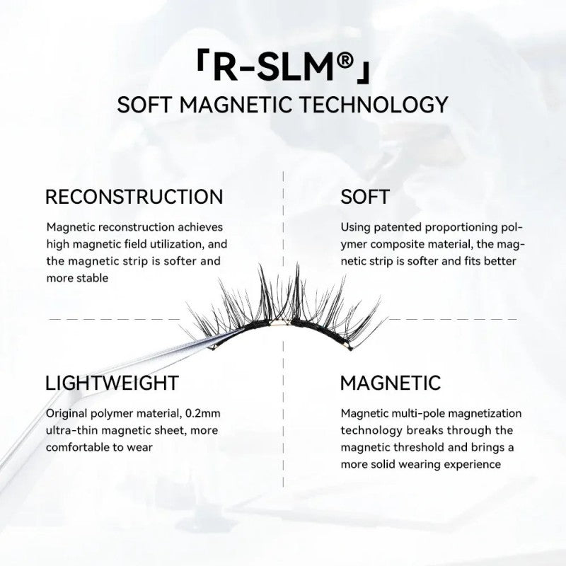 Wosado Soft Magnetic Eyelashes Iris Black Widen