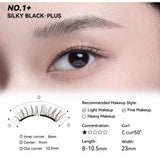 Wosado Soft Magnetic Eyelashes Silky Black Widen