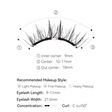 Wosado Soft Magnetic Eyelashes Silky Black Widen