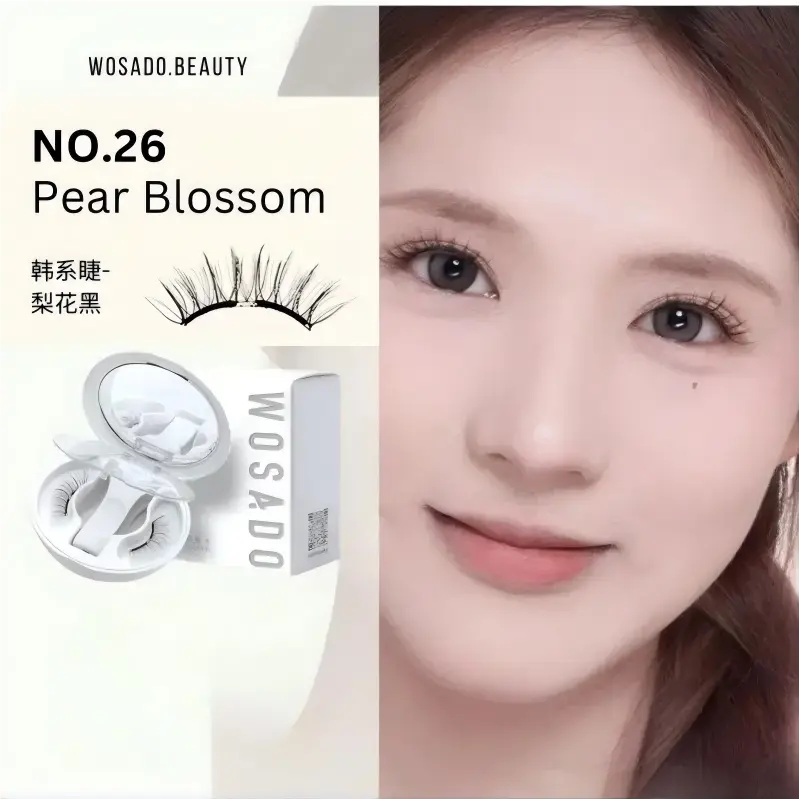 Wosado Soft Magnetic False Eyelashes Pear Blossom Black