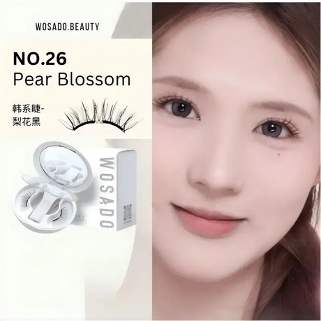 Wosado Soft Magnetic False Eyelashes Pear Blossom Black