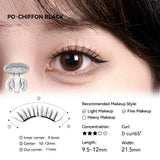 Wosado Soft Magnetic Eyelashes Chiffon Black